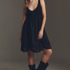 Anthropologie Black Sleeveless Sweater Dress